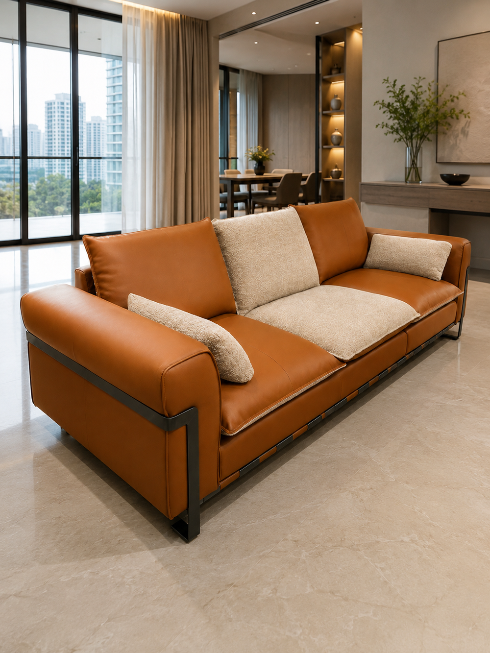 2-in-1 Dual-Sided Modular Sofa
