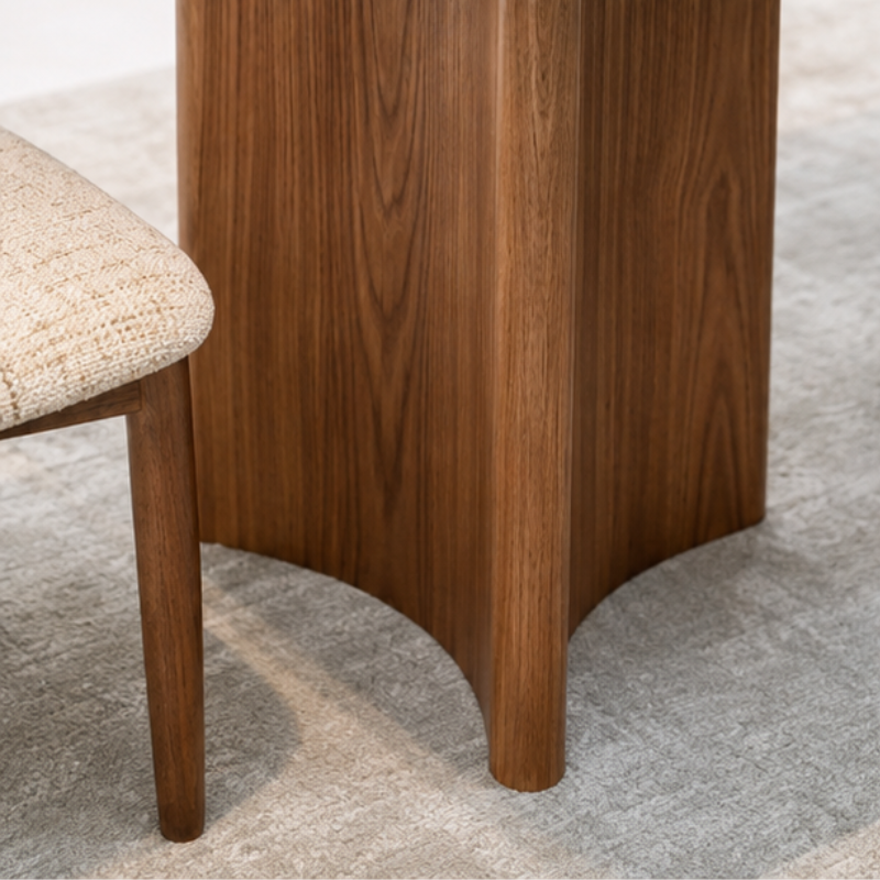 Arched Solid Wood Legs