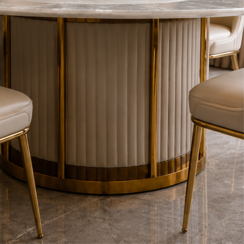Fluted Base with Gold Banding