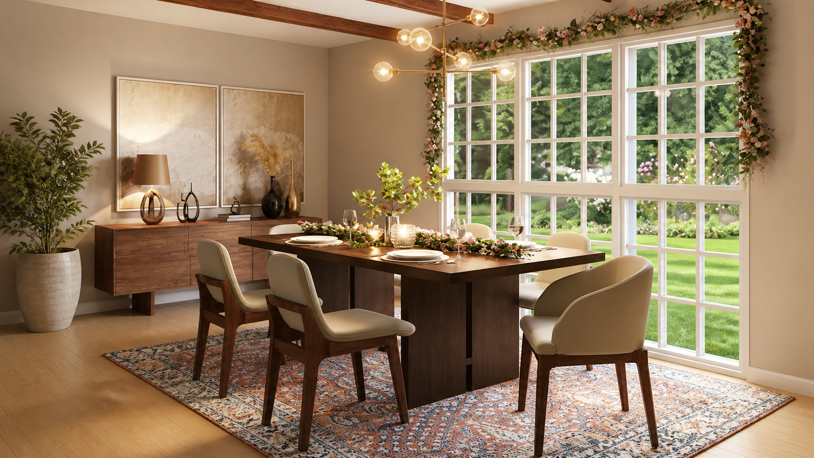 Cozy Dining Room Makeover: Mixing Vintage Chairs with a Handmade Table