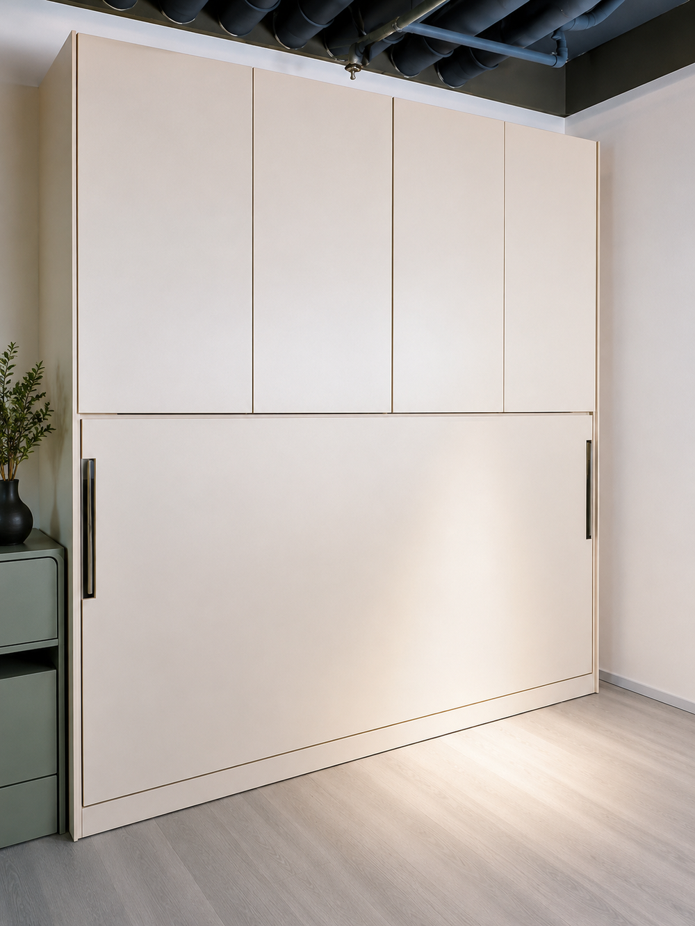 Smart Wardrobe with Hidden Bed