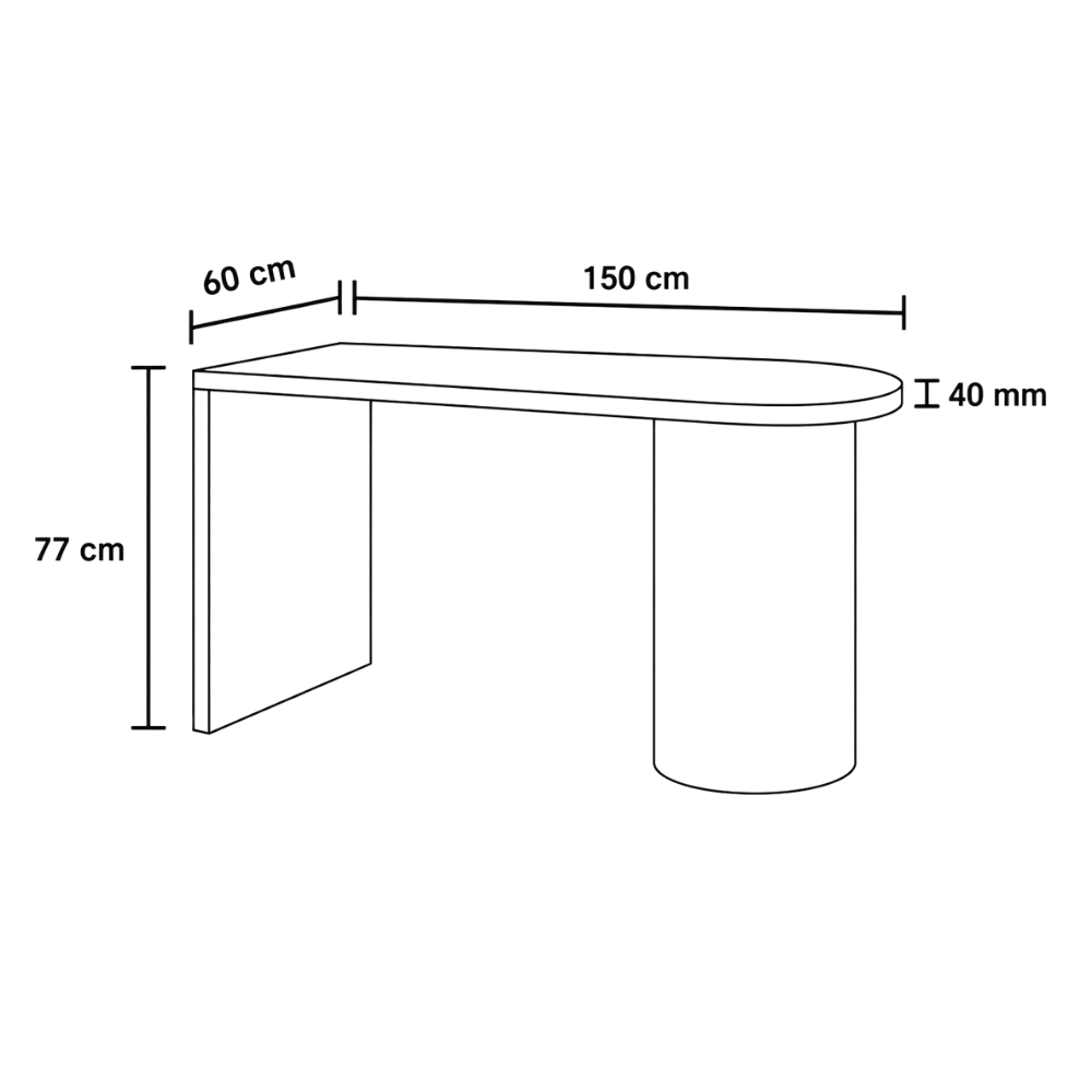 Alpine Study Table by Wood Haven
