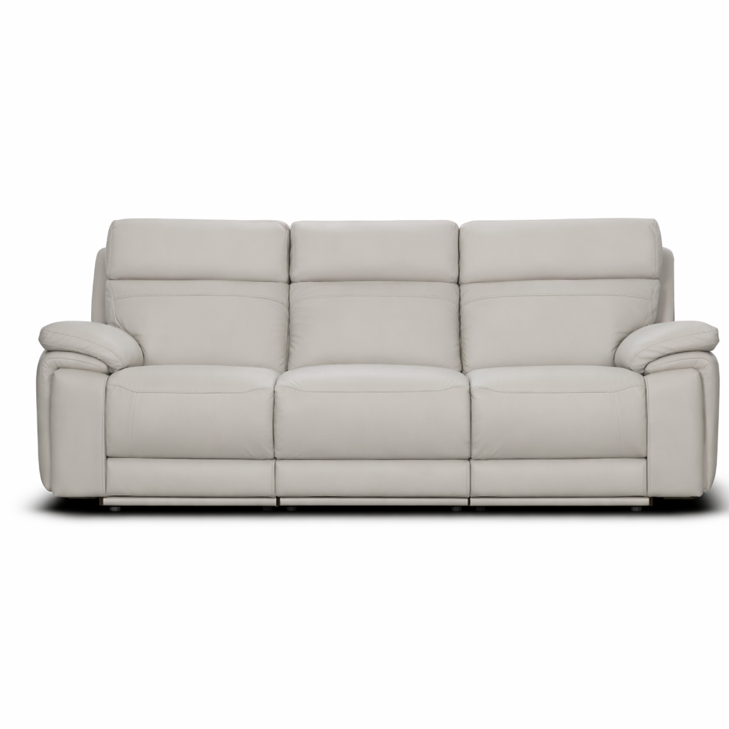 Sage Leather Recliner Sofa