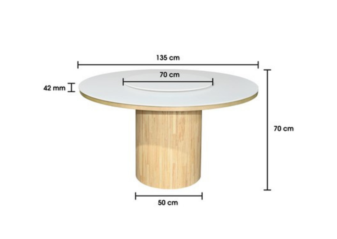 Rosa Dining Table by Wood Haven