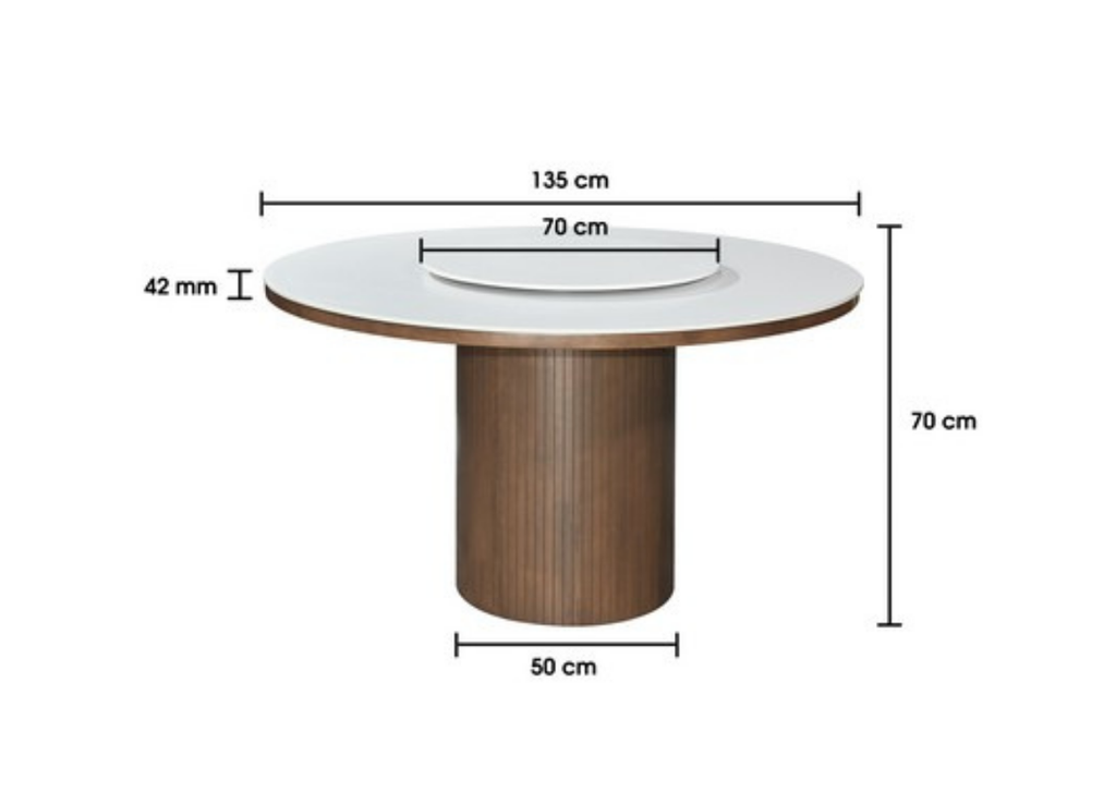 Lara Dining Table by Wood Haven
