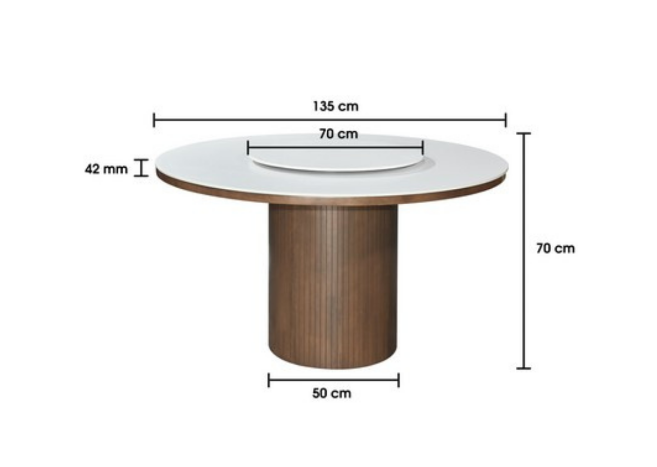 Lara Dining Table by Wood Haven