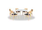 Nova Dining Set (1 Table + 6 Chair) by Wood Haven