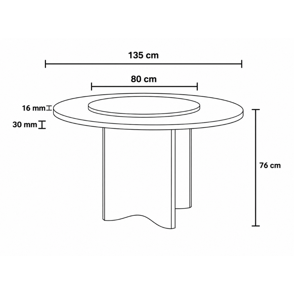 Veloura Dining Table by Wood Haaven