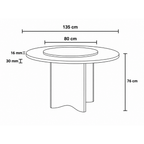 Veloura Dining Table by Wood Haaven
