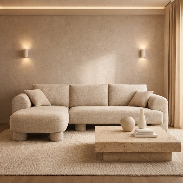 Bouclen Non-Reclining Sofa