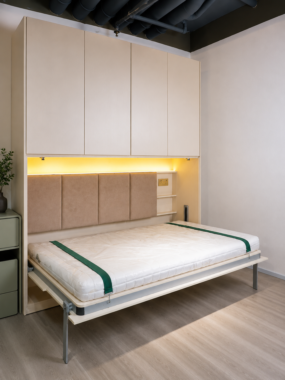 Smart Wardrobe with Hidden Bed