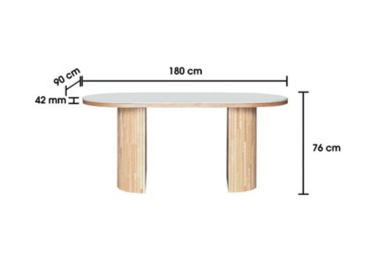 Lona Dining Table by Wood Haven