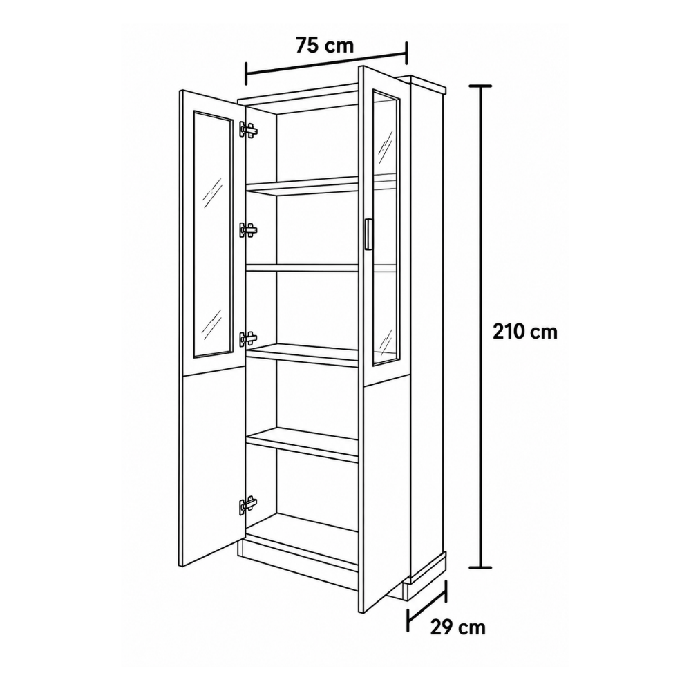 Lindenbrook Bookcase by Wood Haven