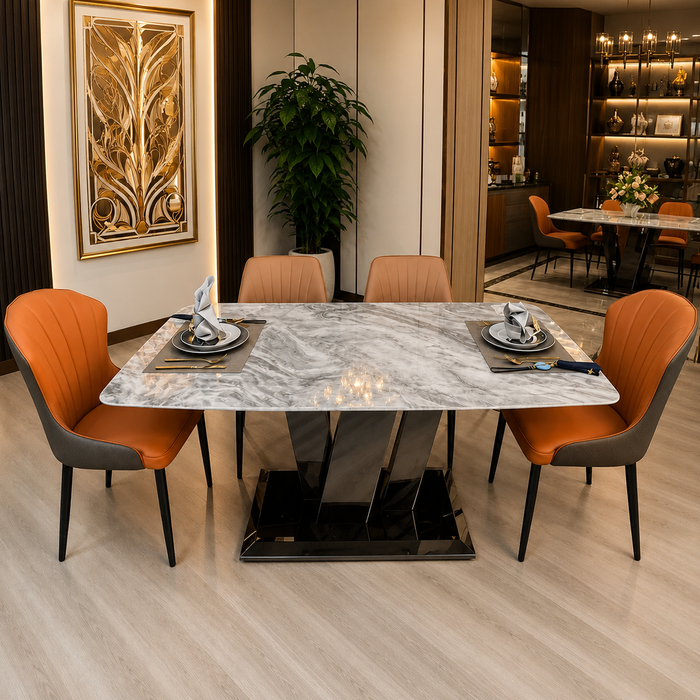 Marble Dining Set (1+4)
