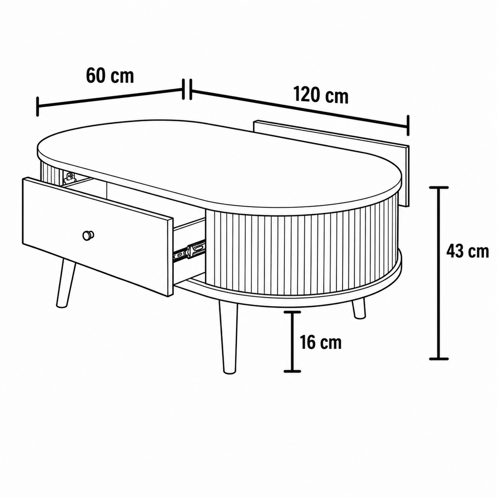 Aurelia Coffee Table by Wood Haven