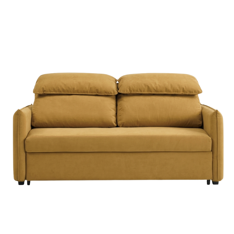 Pallington Pull-Out Sofa Bed with Raised Pillow Headrests