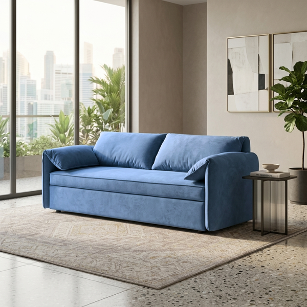 Caldbury Pull-Out Sofa Bed Sleeper with Included Pillows