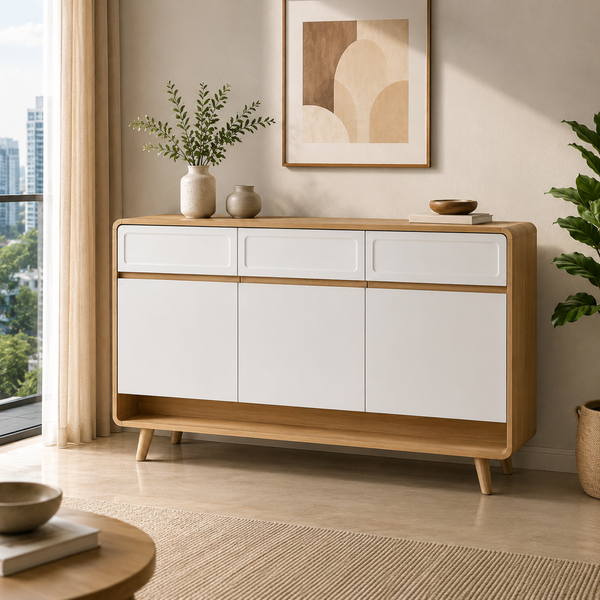 Aurelia 3 Drawer & 3 Door Shoe Cabinet by Wood Haven