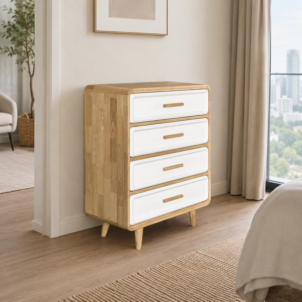 Aurelia 4 Drawer Side Cabinet by Wood Haven