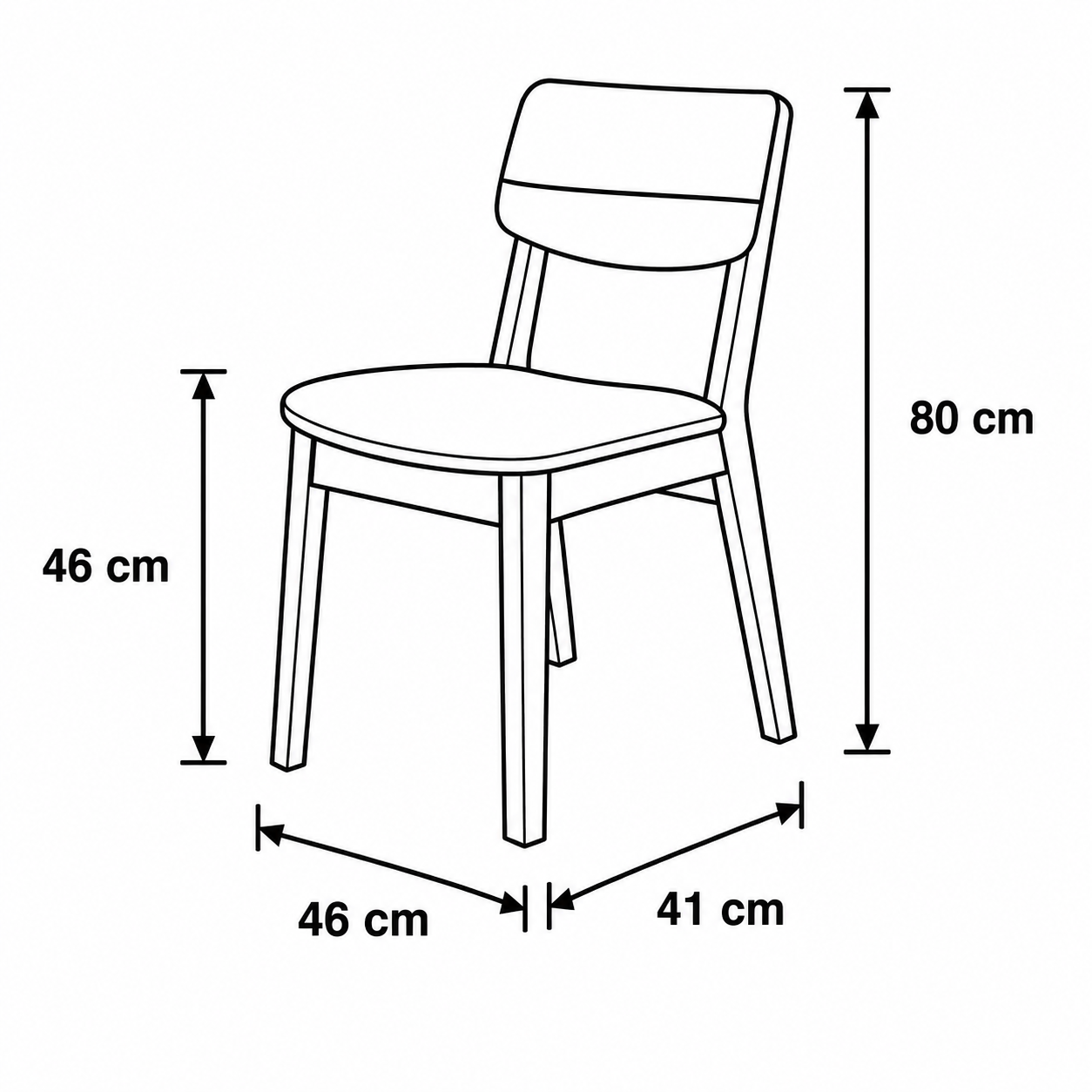 Nova Dining Chair by Wood Haven