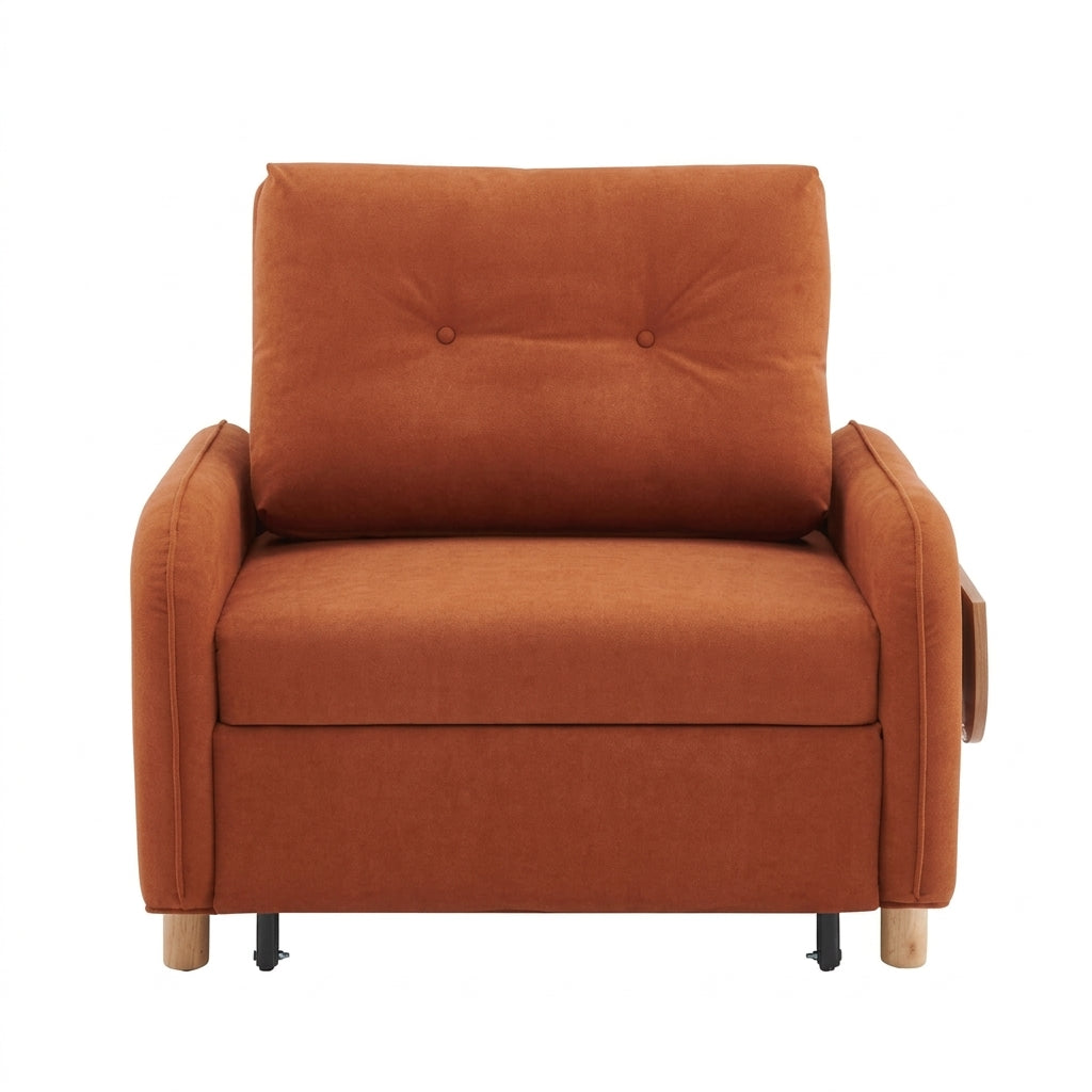 Haverleigh Pull-Out Sofa Bed with Built-In Flip-Open Side Table