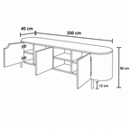 Lunara Tv Cabinet by Wood Haven