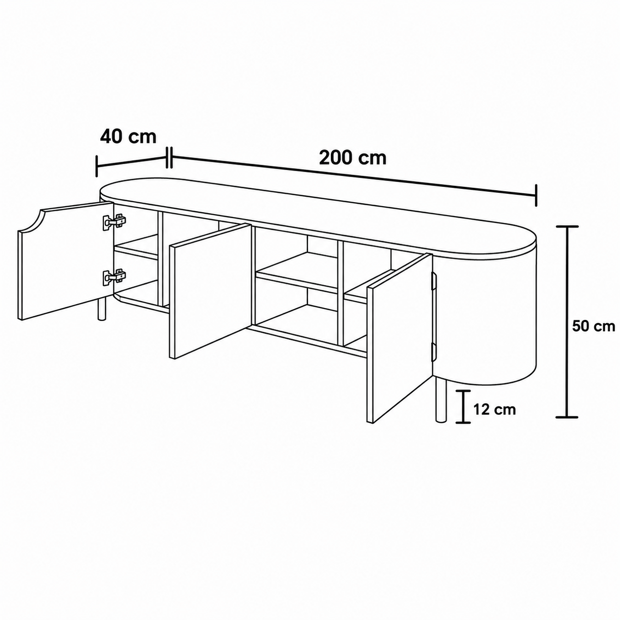 Lunara Tv Cabinet by Wood Haven