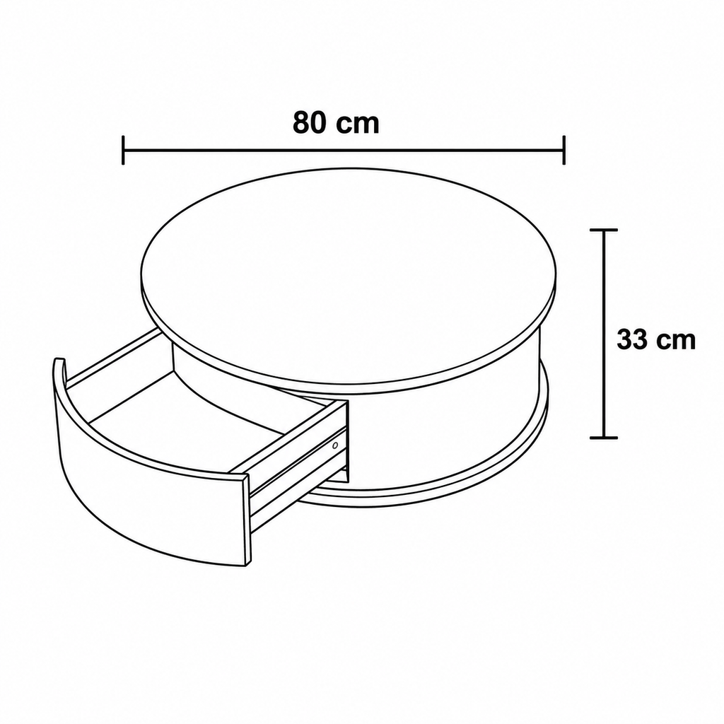 Arcora Coffee Table by Wood Haven