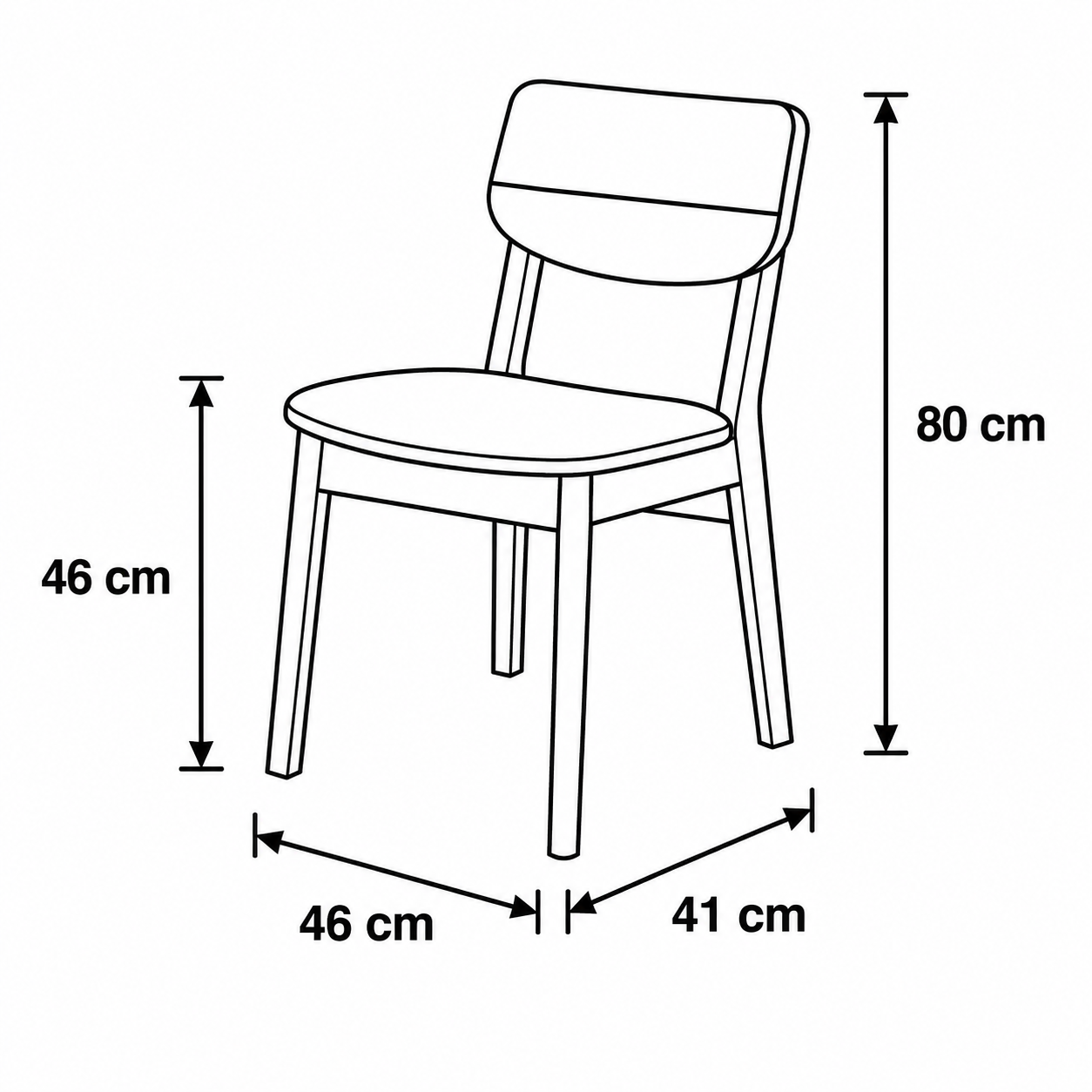 Summ Dining Chair by Wood Haven