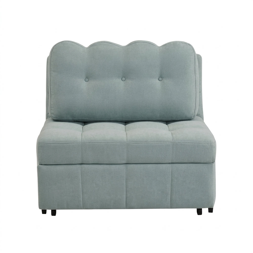 Brindle Pull-Out Sofa Bed with Adjustable Headrest
