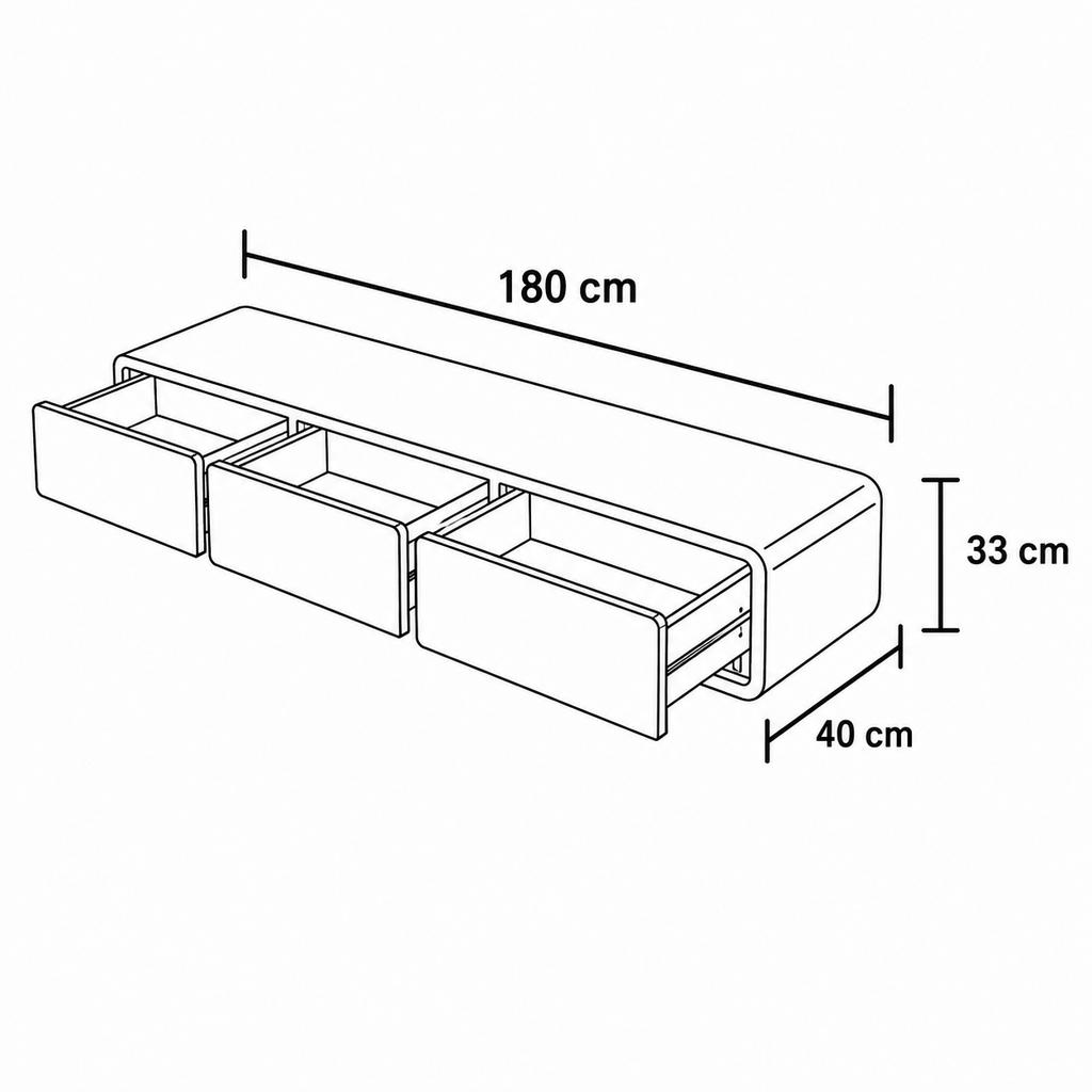 Arcus TV Cabinet by Wood Haven