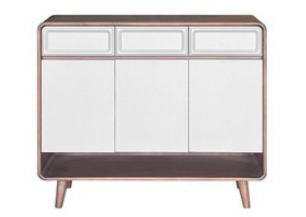 Verona 3 Door & 3 Drawer Shoe Cabinet by Wood Haven