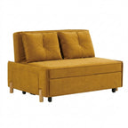 Talmere Pull-Out Sofa Bed with Diamond-Tufted Backrest Pillows