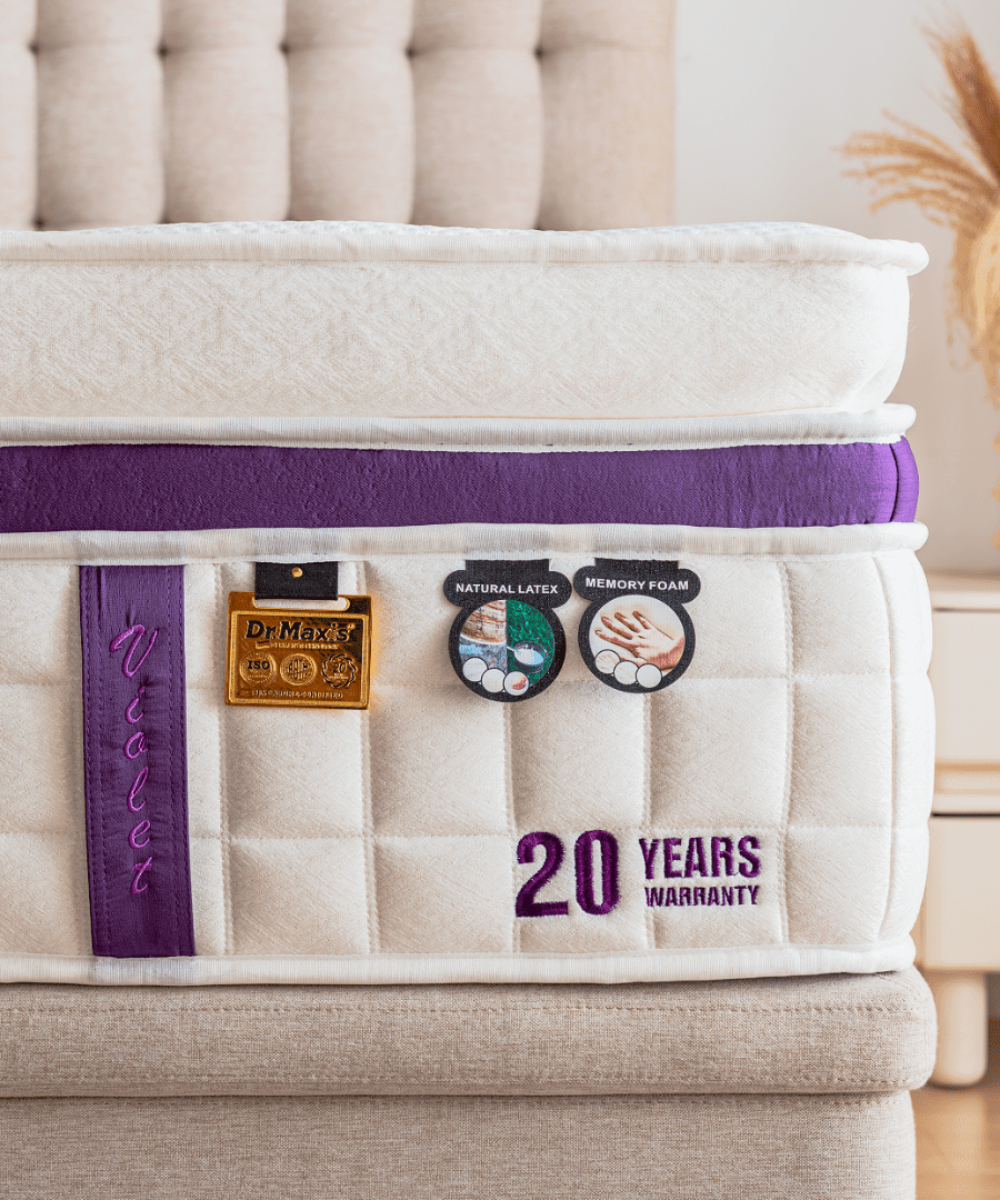 Dr. Maxis Cool Violet 15 Inch Pocketed Spring Mattress