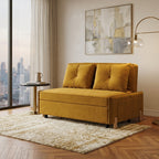 Talmere Pull-Out Sofa Bed with Diamond-Tufted Backrest Pillows