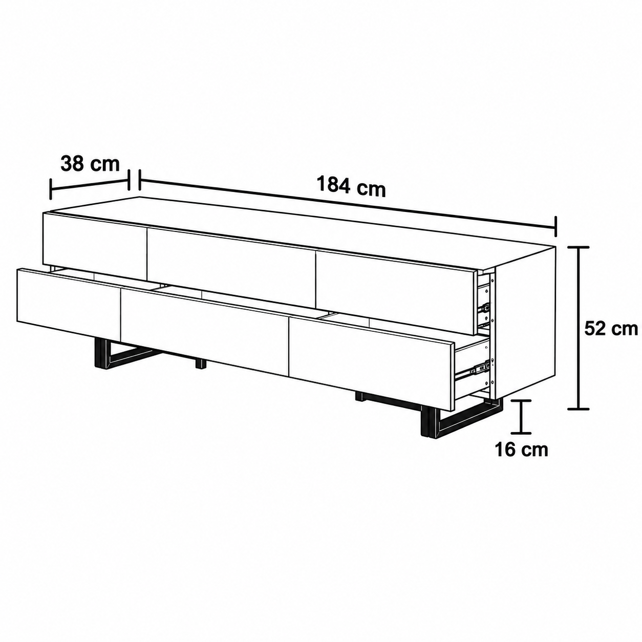 Ascend TV Cabinet by Wood Haven