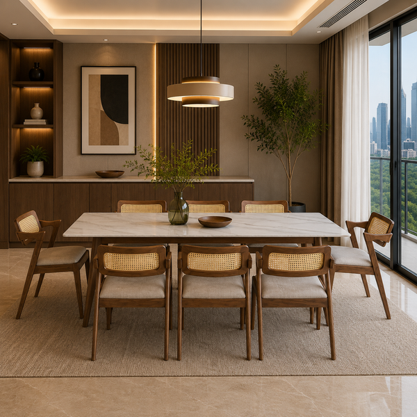 Ardenwood Dining Set (1 Table + 8 Chair) by Wood Haven