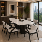 Aldun Dining Set (1 Table + 6 Chair) by Wood Haven