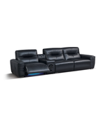 Clara Leather Sofa with Cup Holder