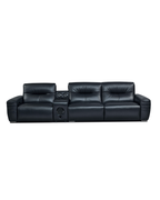 Clara Leather Sofa with Cup Holder