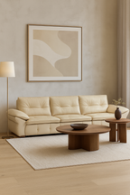 Elena Leather Sliding Sofa