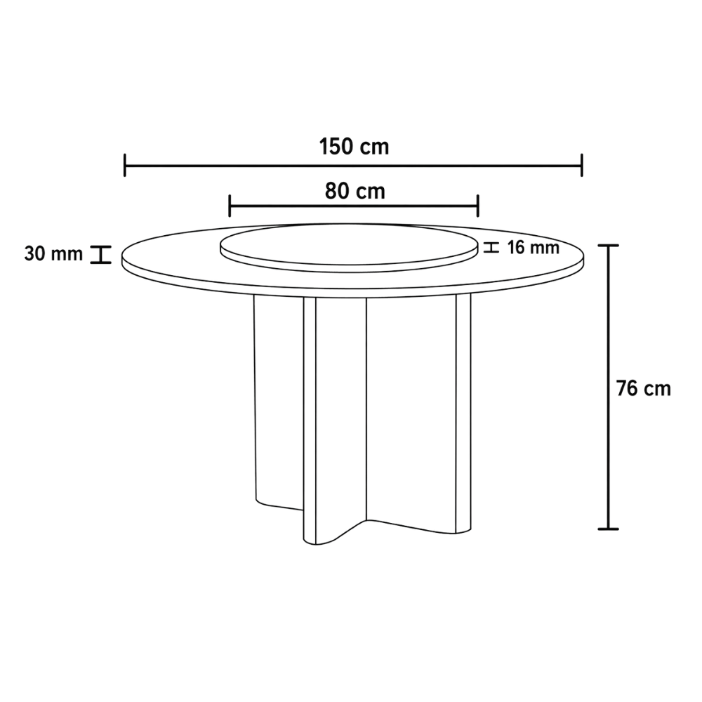 Solara Dining Table by Wood Haven
