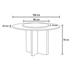 Solara Dining Table by Wood Haven