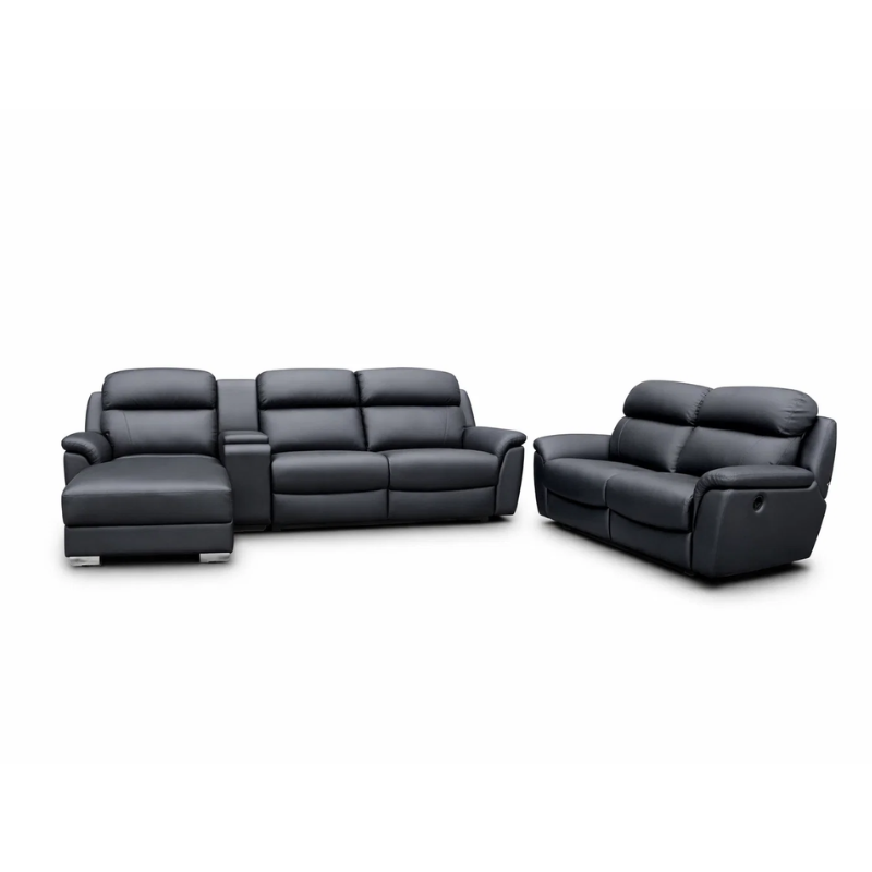 Leather Recliner Sofa