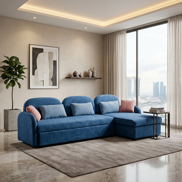 Sablewick Pull-Out Sofa Bed with Curved Armrests and Backrest