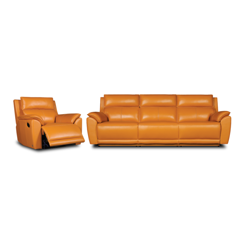 Leather Recliner Sofa