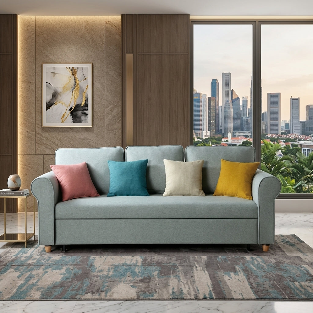 Thackwell Pull-Out Sofa Bed with Rolled Armrest