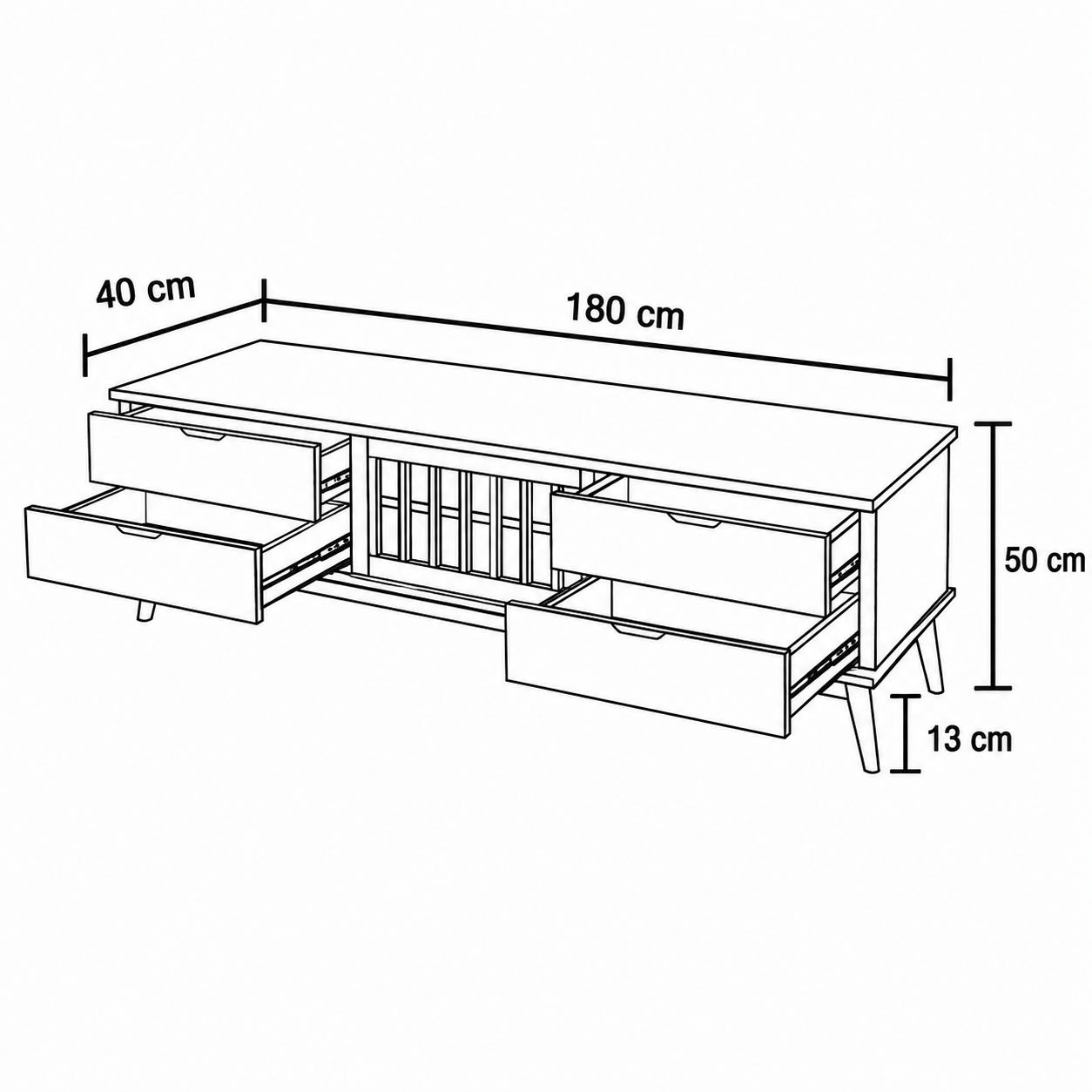 Alderline TV Cabinet by Wood Haven