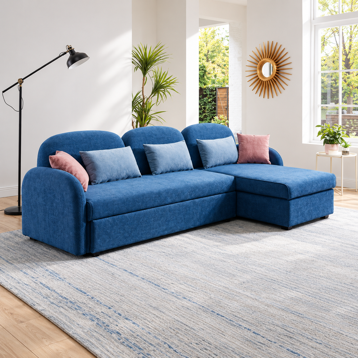 Elterwater Sofa Bed with Hidden Storage Chaise