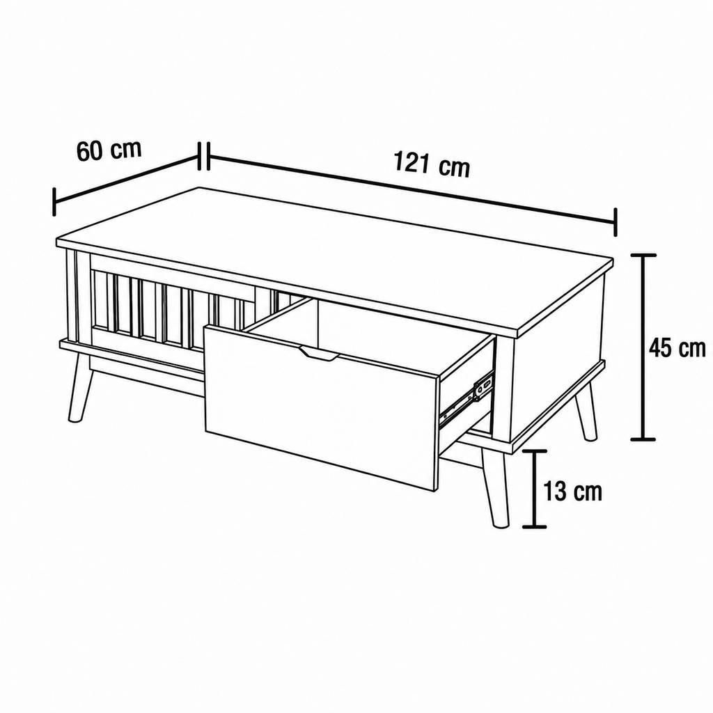 Alderline Coffee Table by Wood Haven